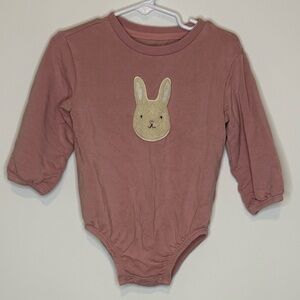 Cloud Island Mauve Bunny Kids Bodysuit